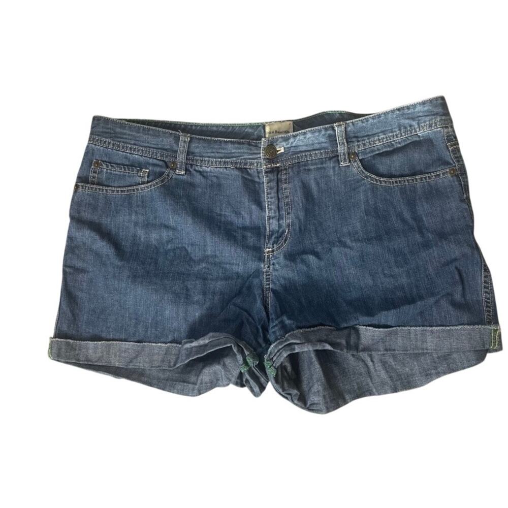 G.H. Bass Rolled Hem Denim Shorts Size 14